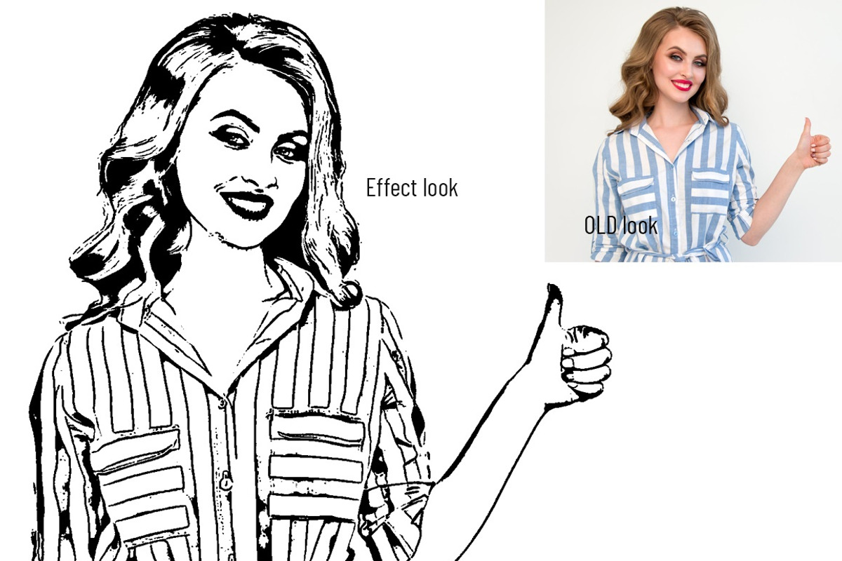 Vector Tracing Photoshop Action, an Action Add-On by MRI STUDIO (Photo 3 of 11)