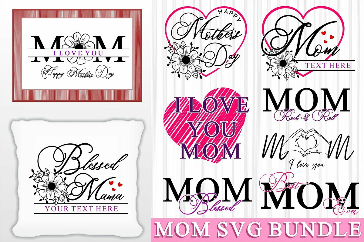 Mothers Day SVG Design Bundle, an Object Graphic by D2PUTRI (Photo 7 of 27)