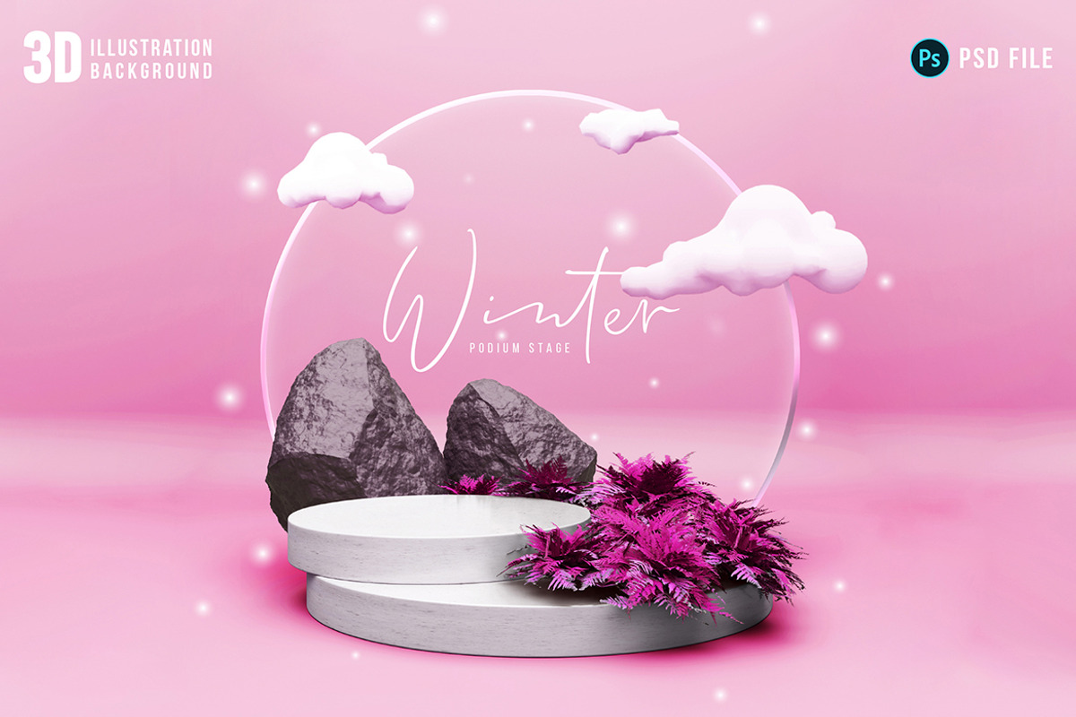 3D Podium Background, a Decorative Illustration by Modaldesain (Photo 3 of 5)