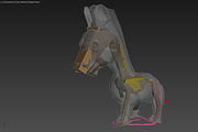 Rigged and Animated Cartoon Zebra, an Animal 3D Model by kjpargeterimages (Thumbnail 5 of 5)