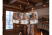 Cozy Holiday Hanging Cards Scene, a Product Mockup by MockupWizard (Thumbnail 2 of 3)