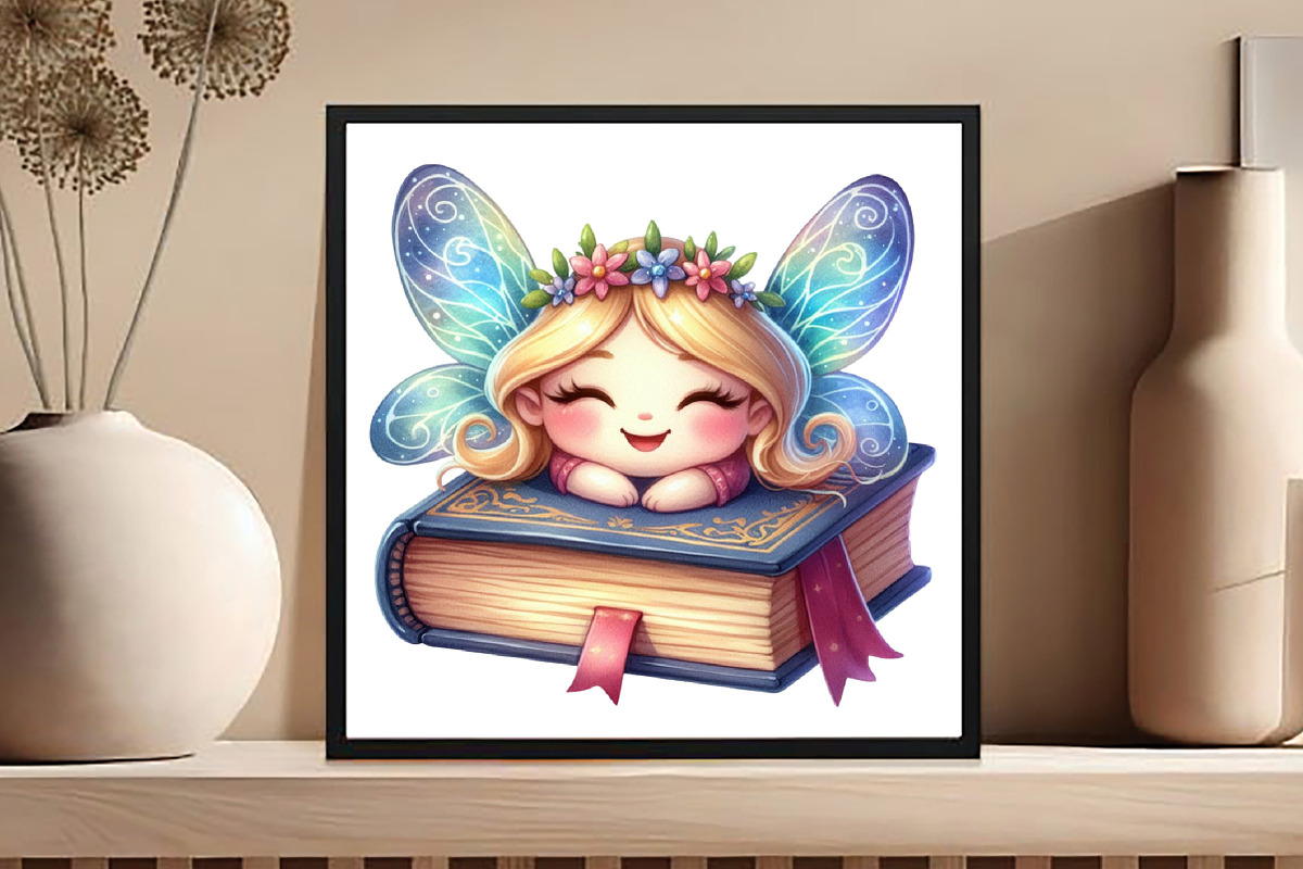 Cute Fairy School Sublimation Clipar, an Illustration by DreamCafeArt (Photo 3 of 5)