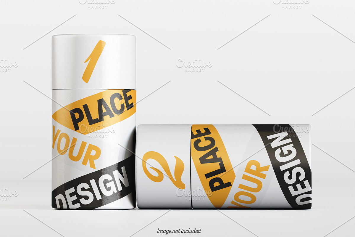 Paper tube mockup bundles V1, a Packaging Mockup by Ambo Ampeng (Photo 16 of 26)