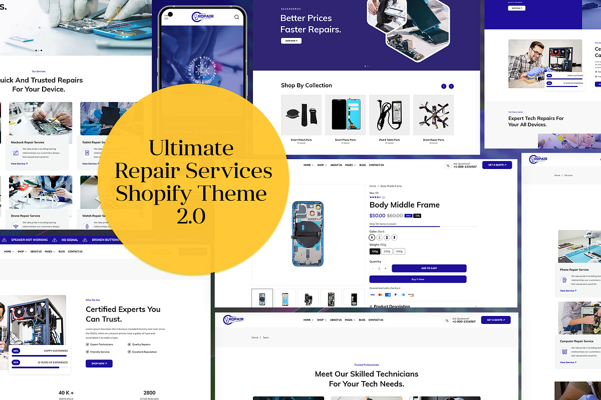 Repair Services Shopify Theme OS 2.0