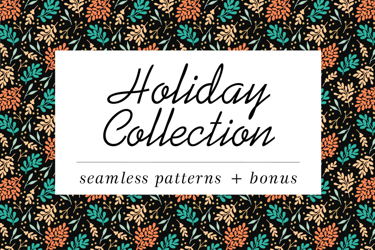 Holiday Patterns collection, a Pattern Graphic by Ola-la-la (Photo 1 of 12)