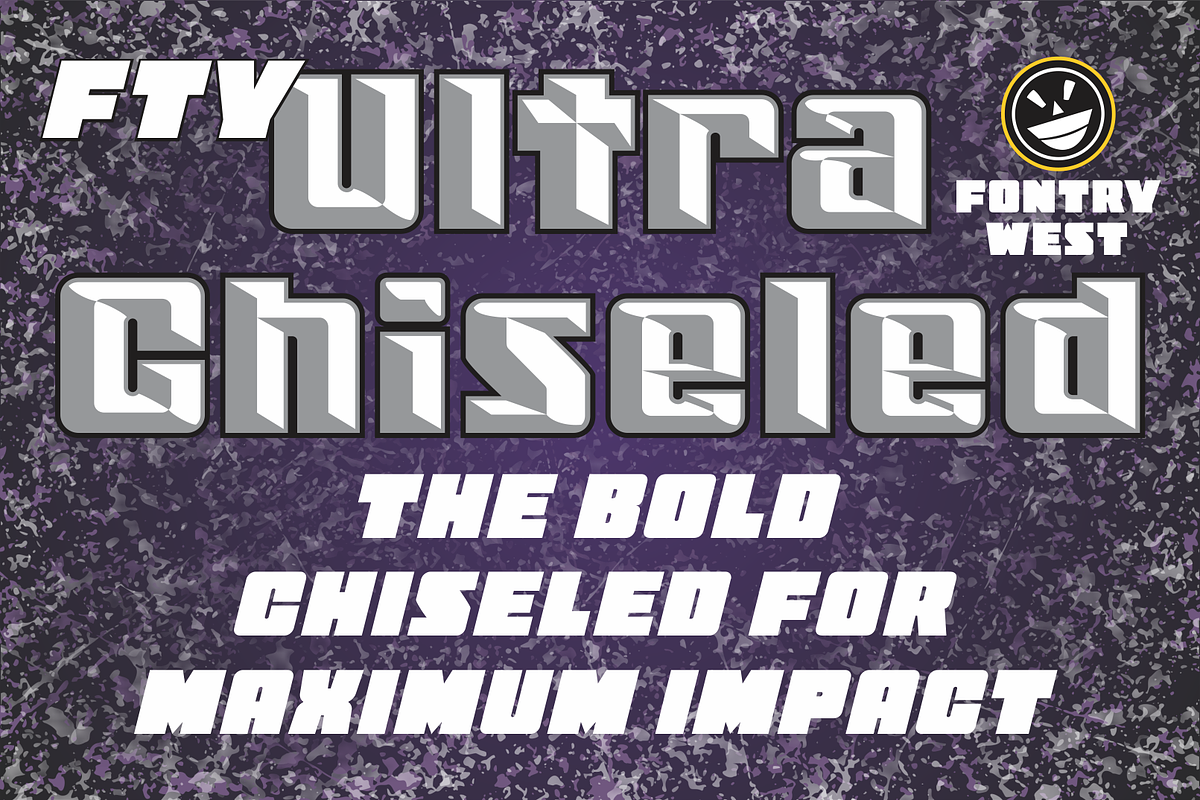 FTY Ultra Chiseled A Bold Experience, a Sans Serif Font by Fontry West (Photo 3 of 8)