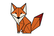 Elegant origami fox illustration, an Animal Illustration by nandinigraphics (Thumbnail 2 of 3)