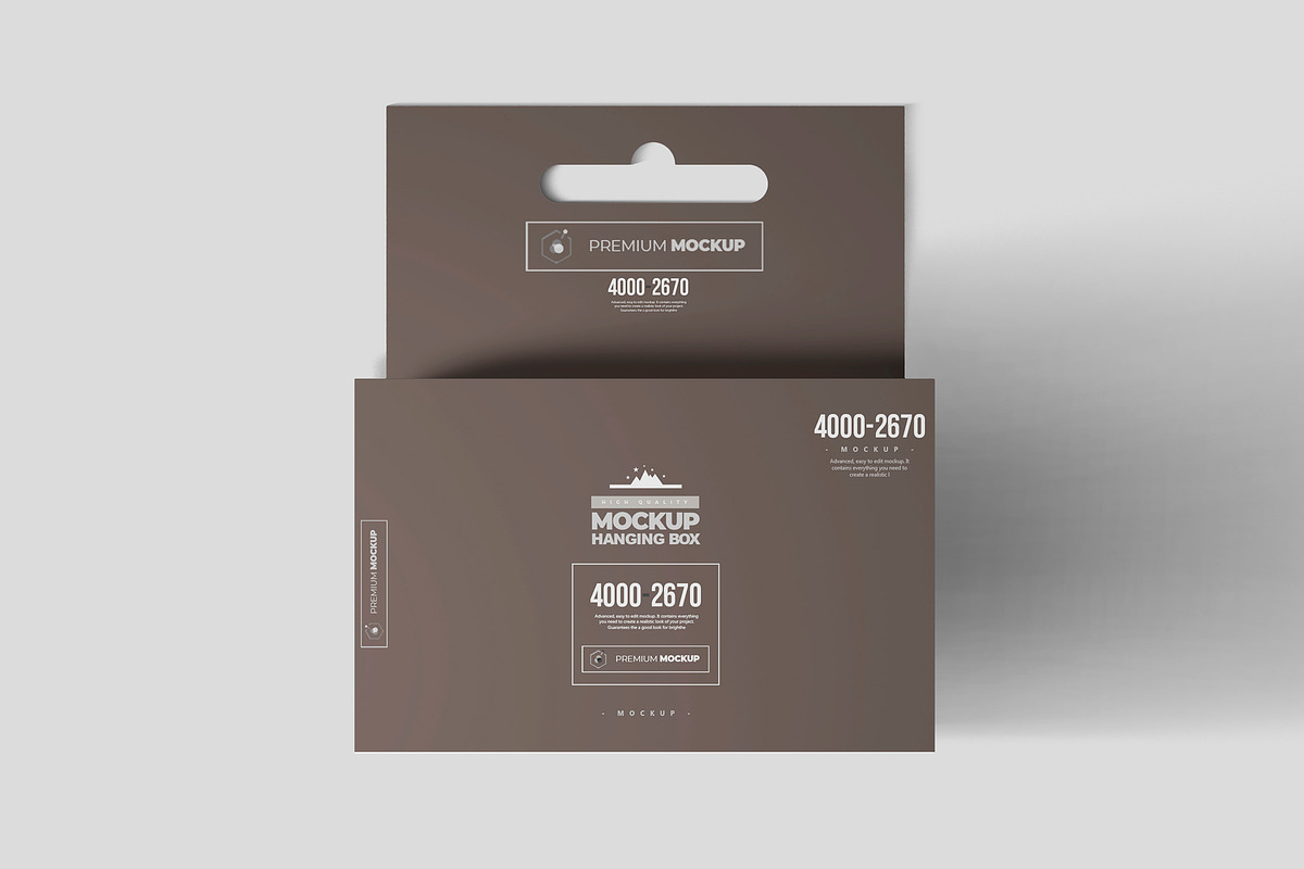 Hanging Box Mock-up 4, a Packaging Mockup by Nevada63 (Photo 1 of 2)