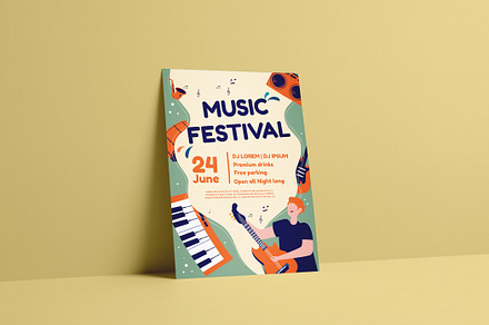 Music Festival Flyer Vol. 01, a Flyer Template by PuriCreative