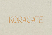 Koragate Font, a Handwritten Font by noonsun (Thumbnail 1 of 6)