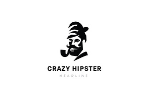 Crazy Hipster Logo.