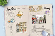 London travel clipart, an Illustration by Kate Snitser (Thumbnail 5 of 5)
