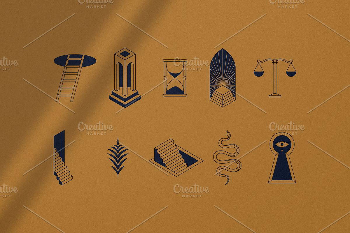 Mystic logos - vector elements, an Object Graphic by venimo (Photo 4 of 8)