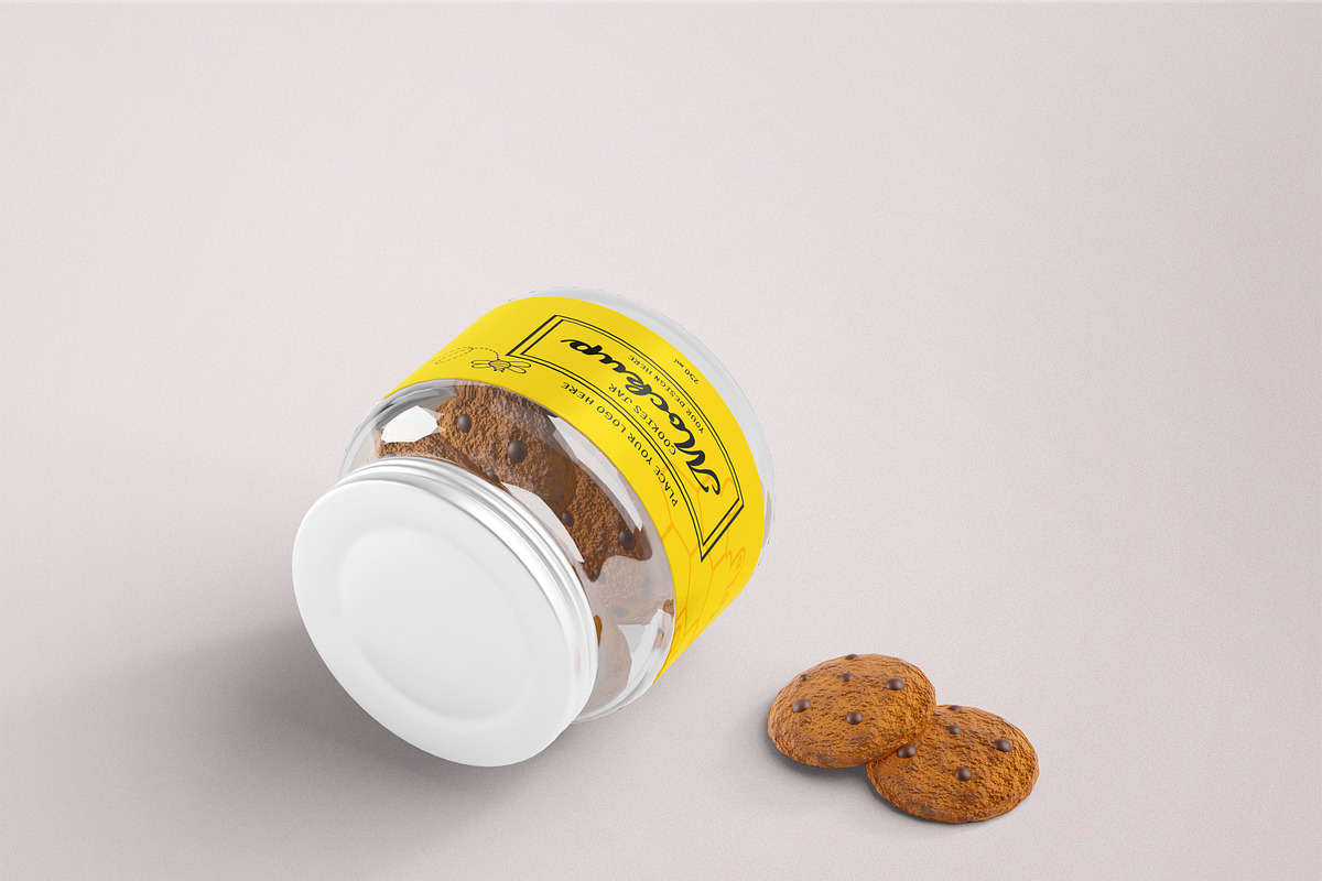 Cookies Jar Mockup, a Cups & Container Mockup by 2M GRAPHICS DESIGN (Photo 4 of 4)