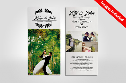 Wedding Rack Card Templates, a Card Template by Psd Templates