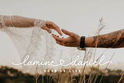 Dear Love - Chic Wedding Heart Font, a Script Font by Typebae (Thumbnail 3 of 8)