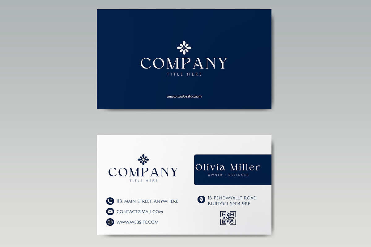 Modern Business Card, a Business Card Template by FakhiiDesigns (Photo 2 of 5)