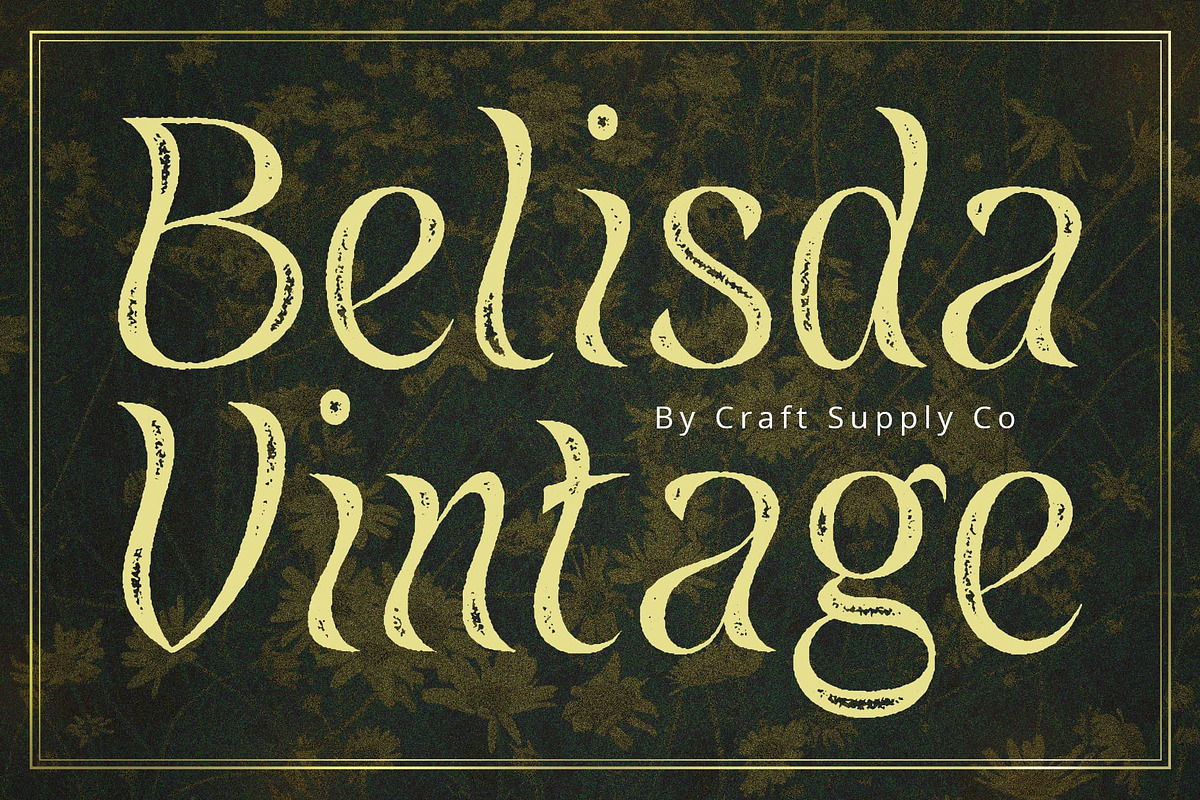 Belisda Vintage, a Sans Serif Font by Craft Supply Co. (Photo 1 of 8)