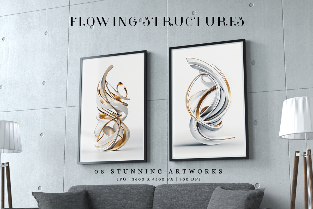 Flowing Structures, a Decorative Illustration by Digital Art Creations (Photo 5 of 7)