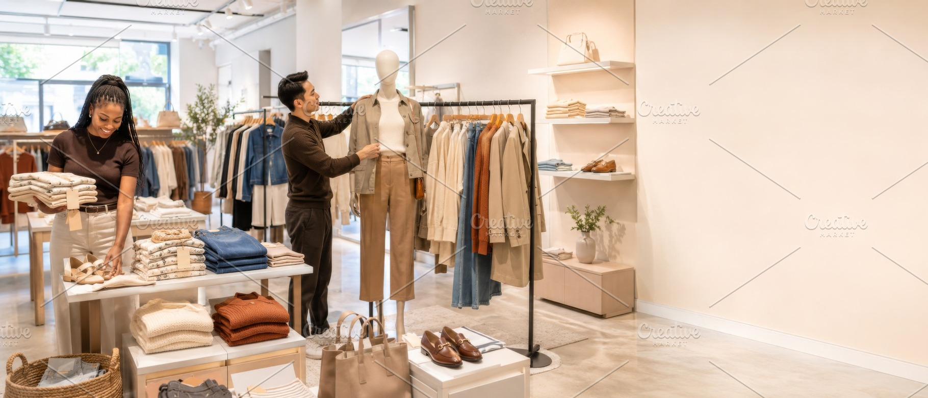 Fall fashion sale in store showcasin, a Photo by Dvoevnore photos