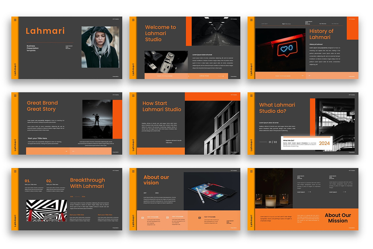 Lahmari–Business PowerPoint Template, a Presentation Template by kreatifreya (Photo 3 of 5)