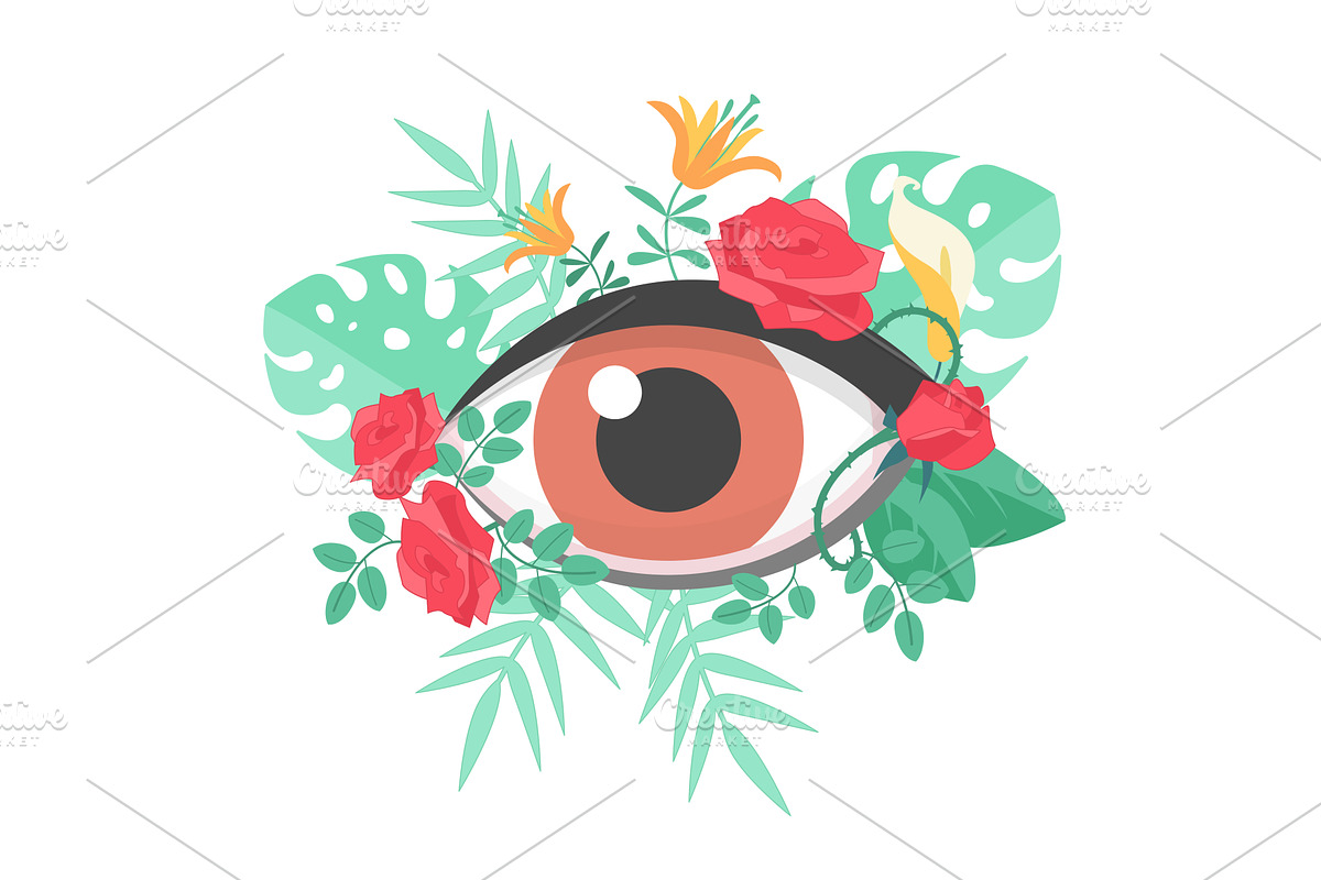 Visual health care, ophthalmology, a Healthcare Illustration by Lemberg Vector