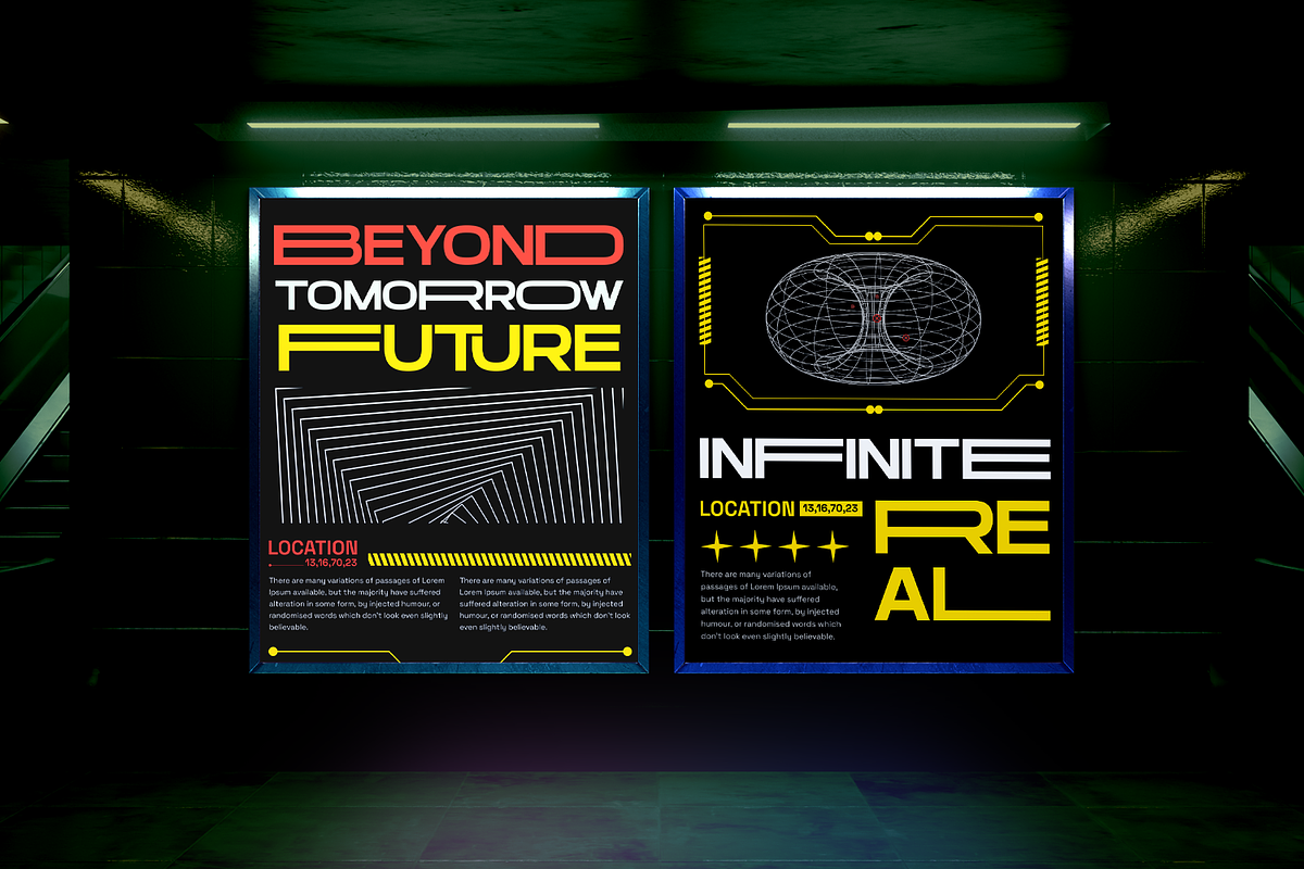 Outspread - Futuristic Font, a Sans Serif Font by Pixesia Studio (Photo 2 of 10)