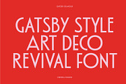 Gatsby Gilmour - Art Deco Font, a Sans Serif Font by Viswell (Thumbnail 6 of 10)