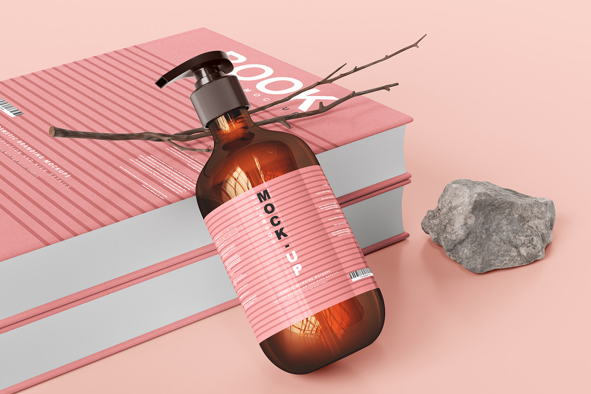 250+ Cosmetic Branding Mockup Bundle, a Cups & Container Mockup by pmvch (Photo 223 of 273)