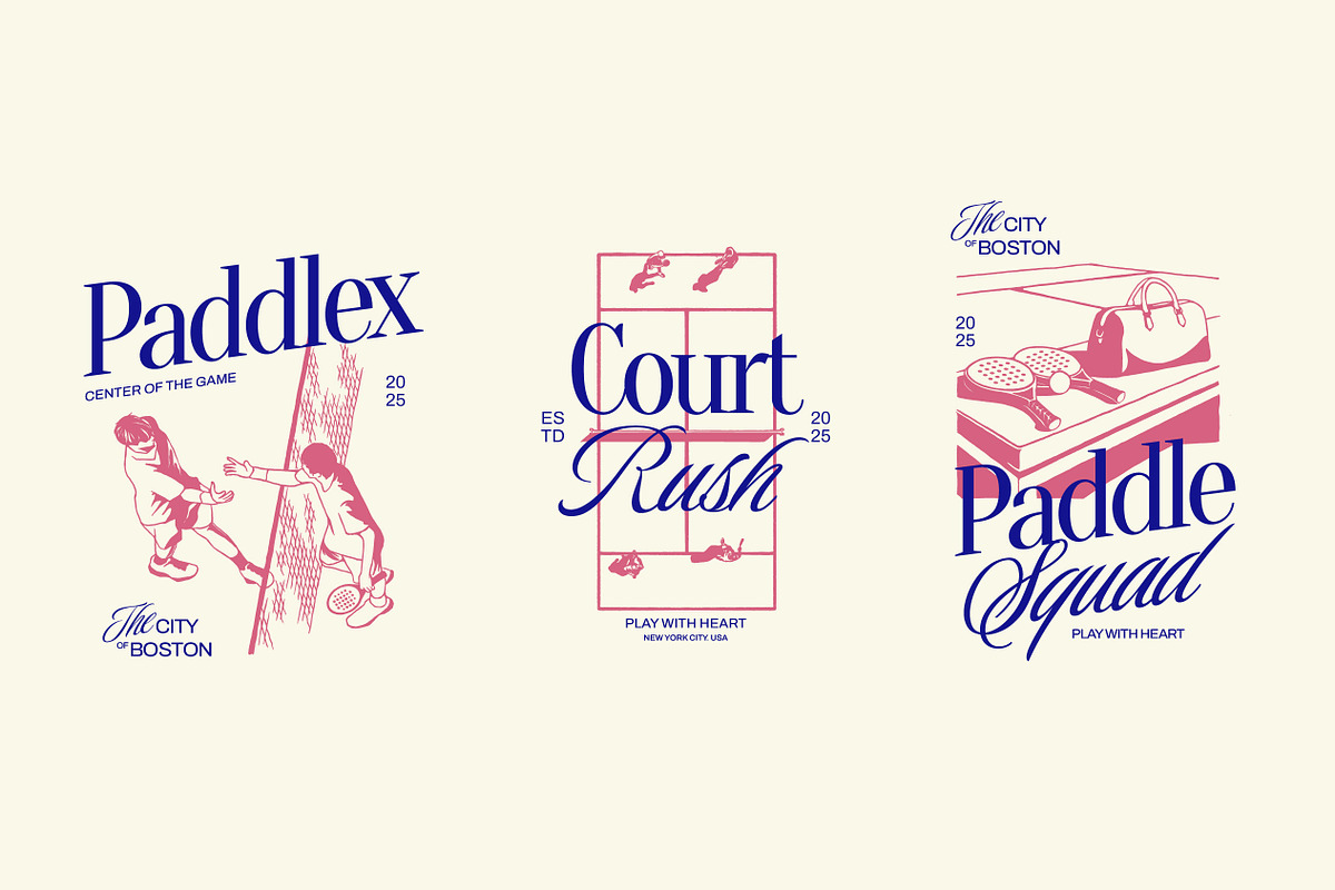 Padel Aesthetic Graphic, a Sport Illustration by Skilline Supply Co. (Photo 3 of 12)