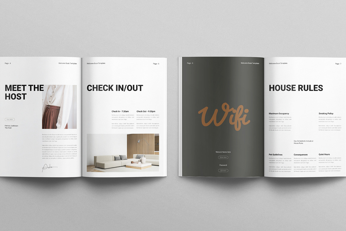 Welcome Book Template, a Brochure Template by E-Type (Photo 3 of 7)