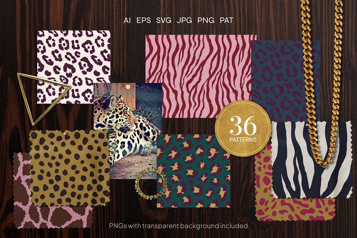 Glamoratti Couture: 36 Animal Prints, a Pattern Graphic by IuliiaSavko (Photo 2 of 16)