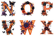 Halloween Alphabet Burnt Pumpkin, a Seasonal Illustration by Designking (Thumbnail 4 of 4)