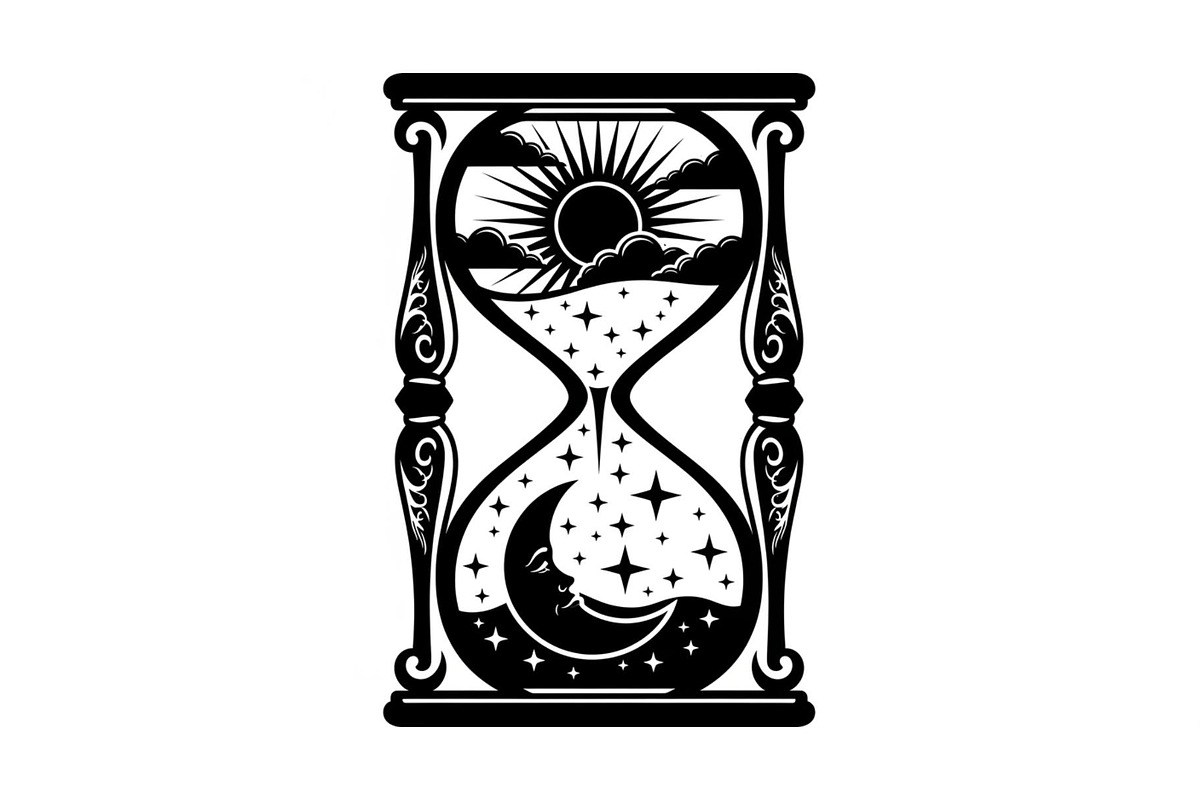 Celestial Sun Moon Hourglass Bundle, an Illustration by Gaye Art (Photo 20 of 31)