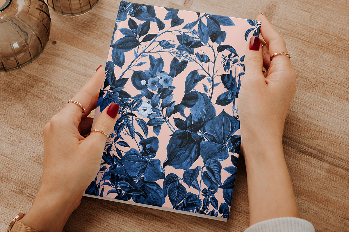 Blue Botanical, a Wallpaper Graphic by MalyskaStudio (Photo 9 of 9)