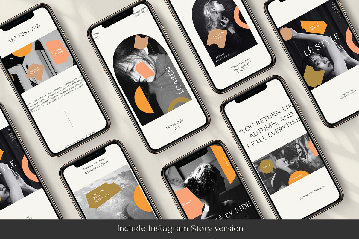 La Orange - CANVA & PS Instagram, a Social Media Template by Dirtytemp Studio (Photo 6 of 6)