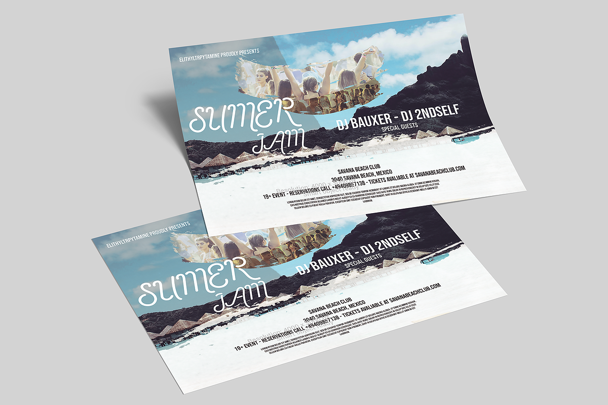 Summer Jam - Premium Flyer, a Flyer Template by BAUXERdesigns