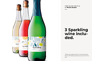 Wine Bottles Set, a Cups & Container Mockup by Moixo studio (Thumbnail 6 of 7)