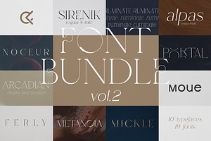 SALE! Font Bundle Vol.2 - 19 Fonts