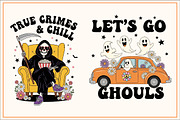 Groovy Halloween Sublimation Bundle, a Work Illustration by Dream Creation (Thumbnail 5 of 11)