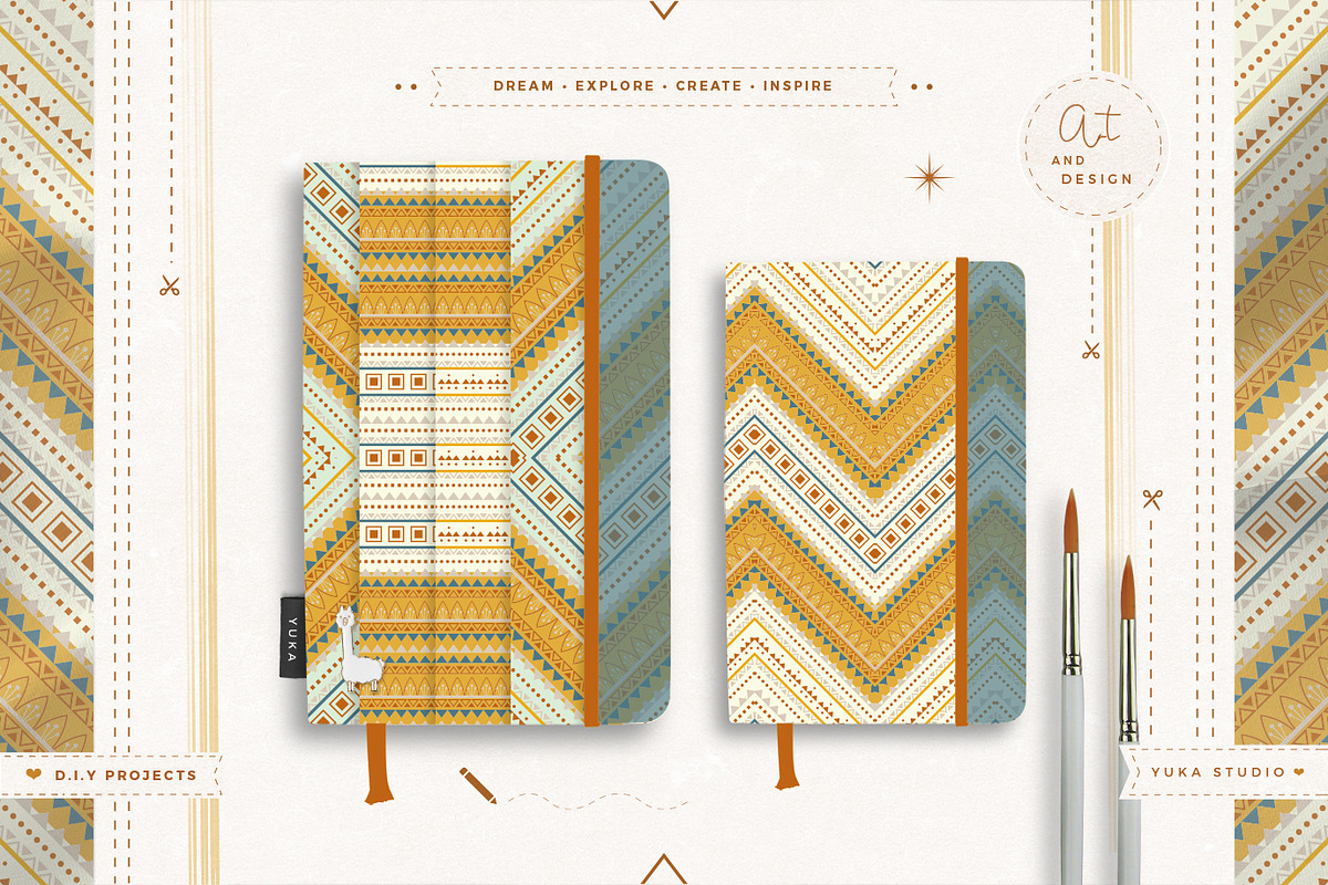 Soft Boho Pattern, a Pattern Graphic by Yuka Baby (Photo 3 of 6)