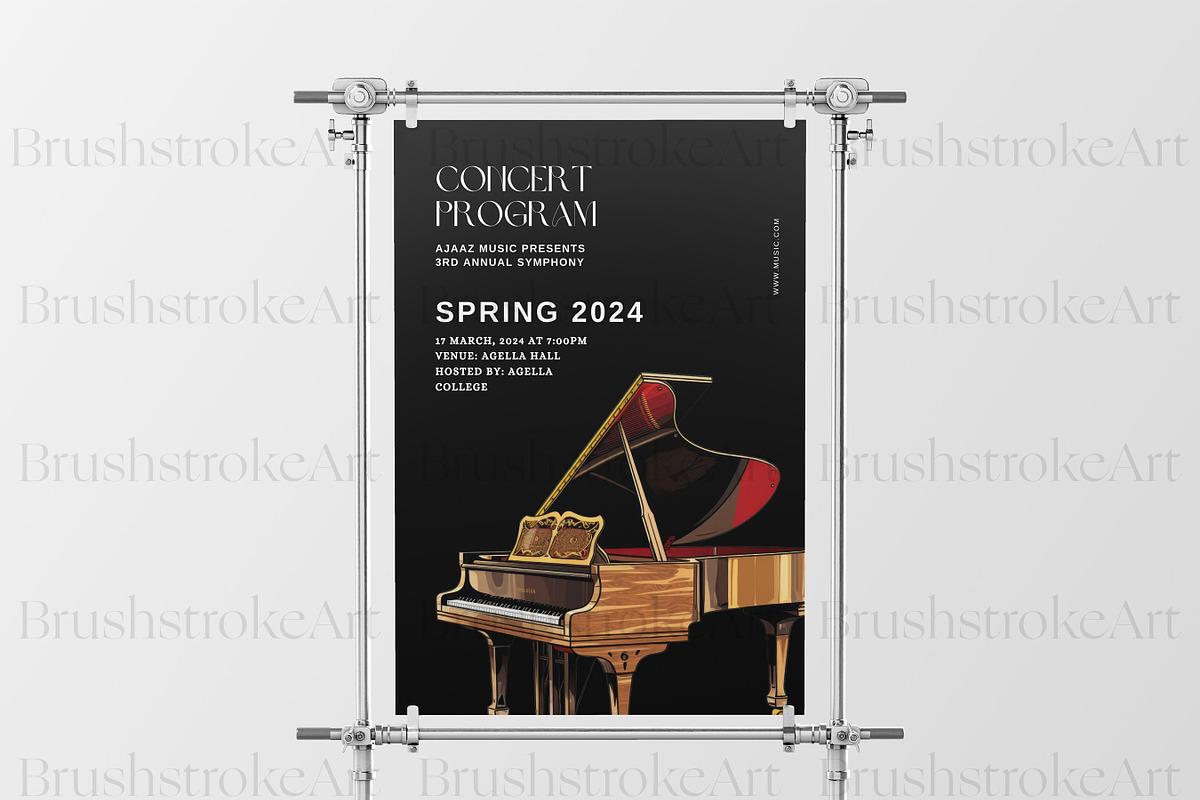 Piano Clipart, Baby Grand Piano Keys, an Object Illustration by BrushstrokeArtGB (Photo 9 of 9)