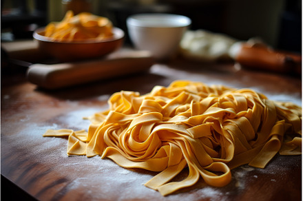 Aromatic Homemade pasta. Generate Ai, a Food & Drink Photo by Ylivdesign
