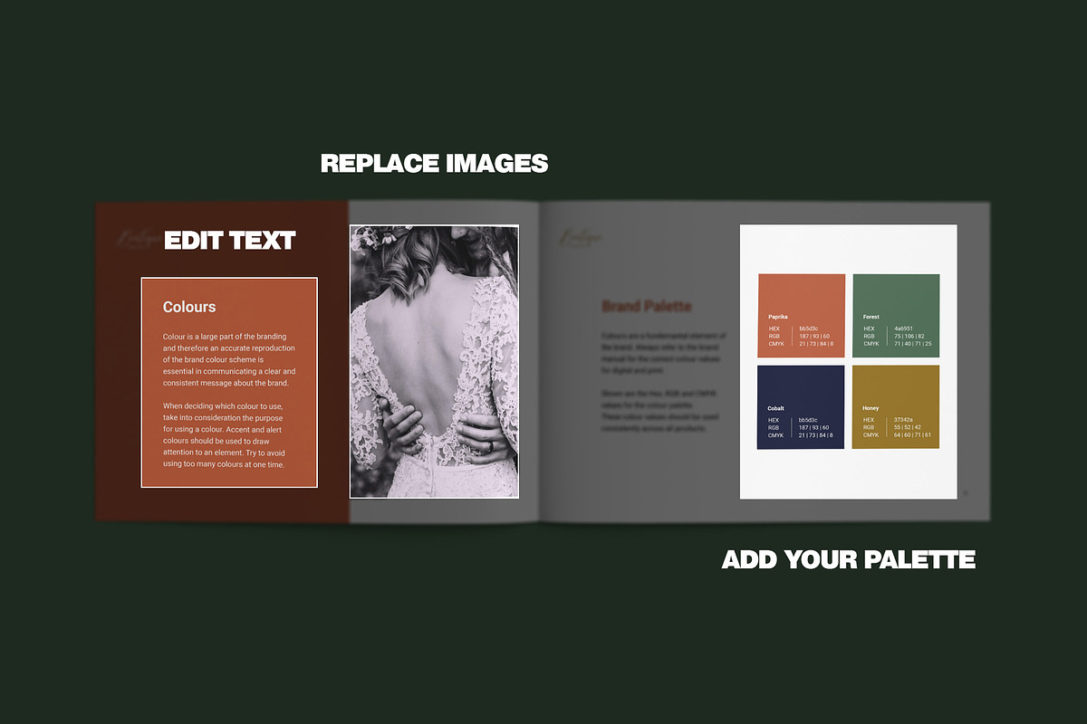 Tawny - Brand Guide, a Brochure Template by Letterlust Studio (Photo 8 of 15)