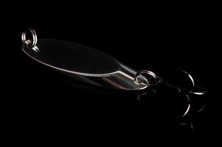 Shiny nickel blinker fishing lure, a Sports & Recreation Photo by Theo's Stuff