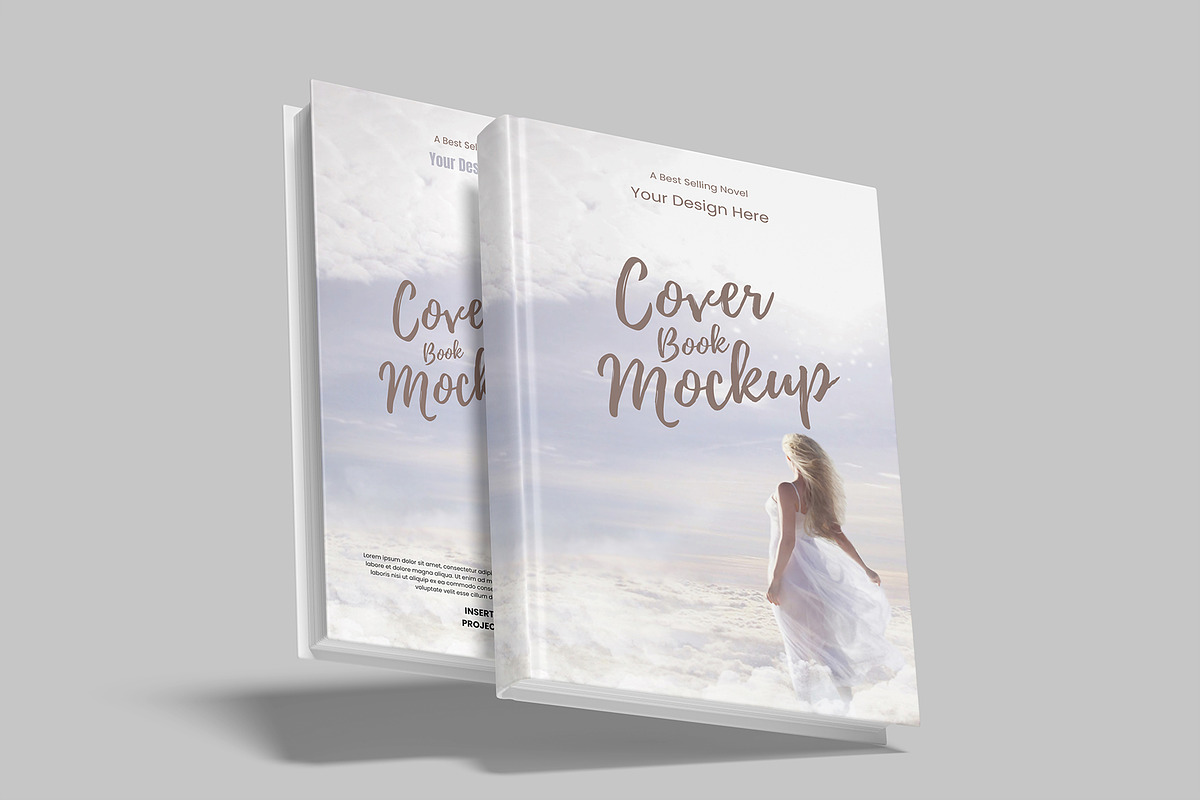 High Quality Cover Book Mockup, a Product Mockup by rizalamora (Photo 9 of 11)