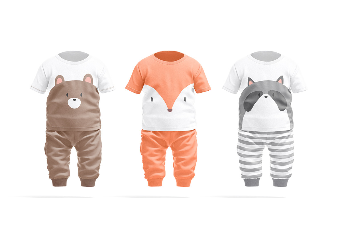 Baby Pajamas Mockups, an Apparel Mockup by rebrandy (Photo 8 of 10)