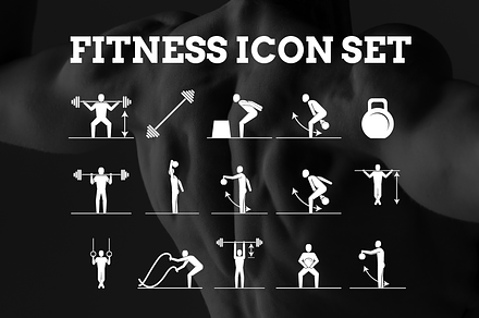 Fitness Icon Set