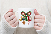 Faux Yarn Christmas Png Holly Jolly, an Illustration by designcity5 (Thumbnail 2 of 8)