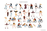 Active People in Park Illustration, a Person Illustration by LyubovZaytseva (Thumbnail 2 of 13)